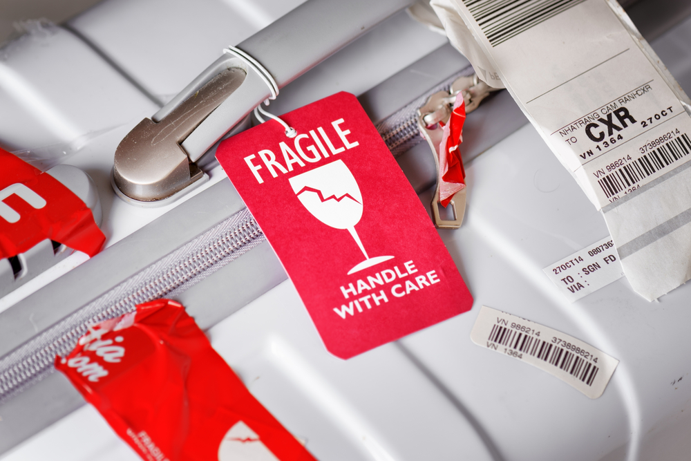 fragile label for luggage