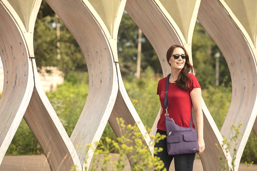 travelon anti-theft classic crossbody bucket bag.