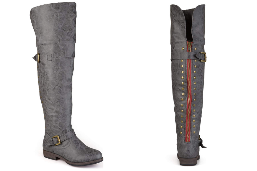 comfortable knee high boots for walking