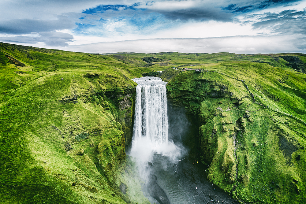 iceland waterfall