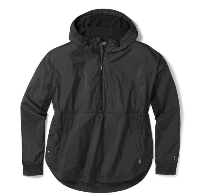 Women's merino sport ultra light anorak pullover.