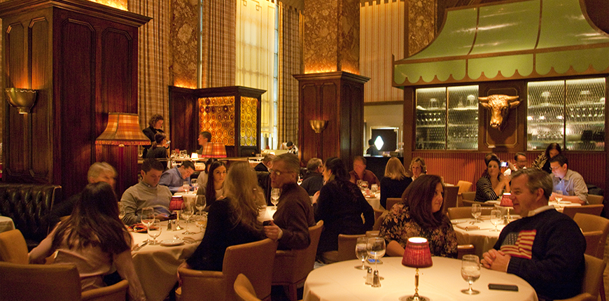 dining room at butcher and singer philadelphia.