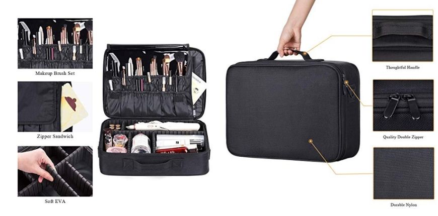 makeup bag suitcase