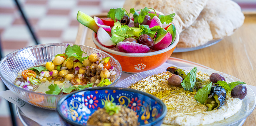 colorful dishes at suraya philadelphia.