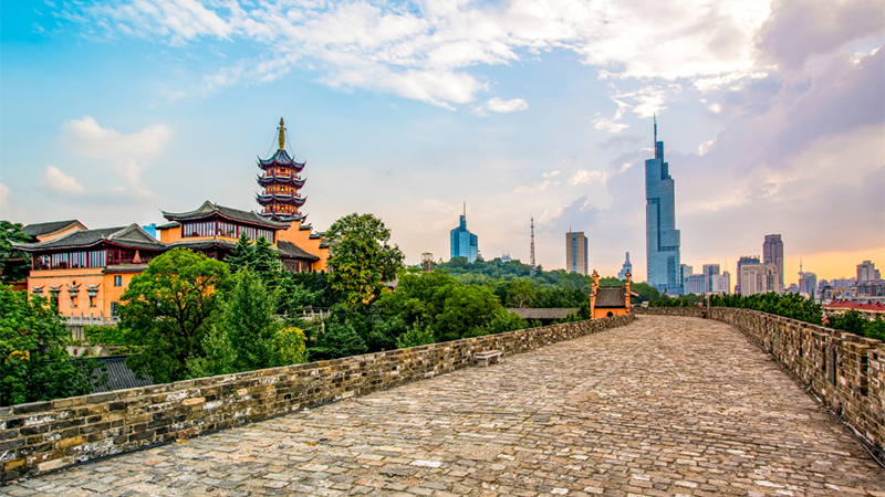 Ming city wall in nanjing, china.