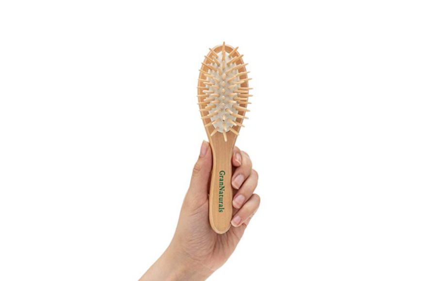 wooden hairbrush