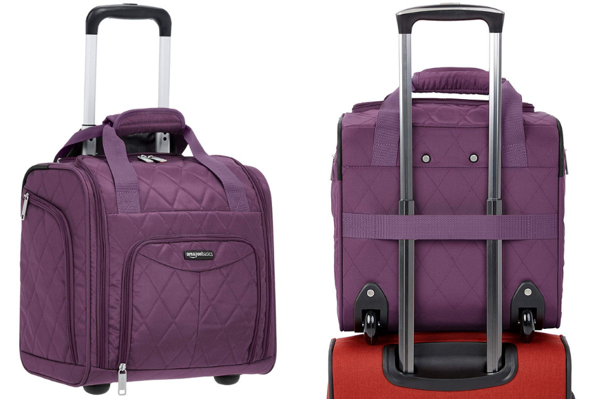 purple cabin luggage