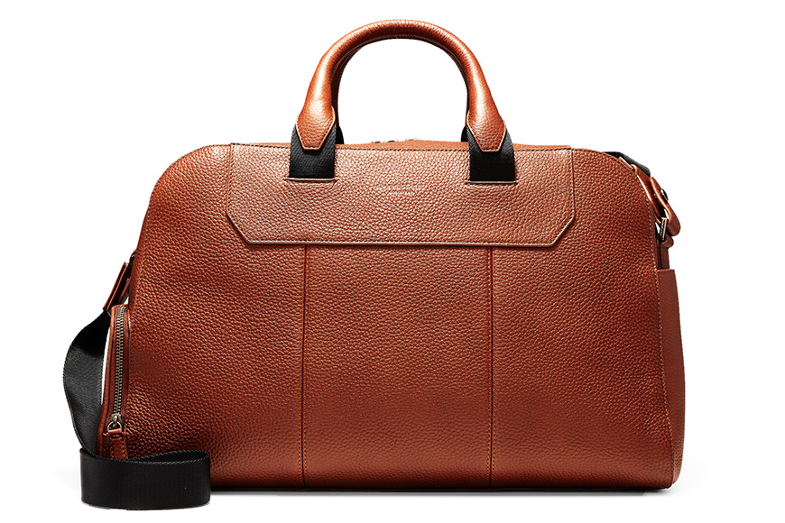 men's small leather travel bag