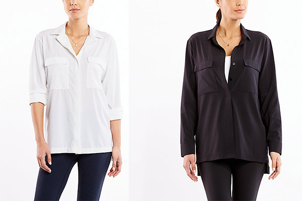 Do Everything Button Down Long Sleeve Review: A Loose Fit, Polyester ...