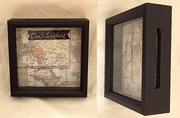 World Traveler Ticket Stub Shadow Box