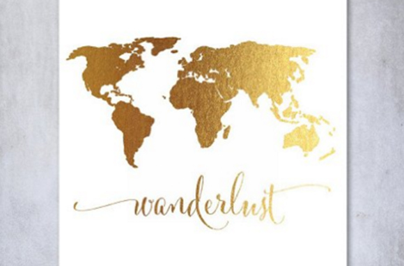 Wanderlust World Map