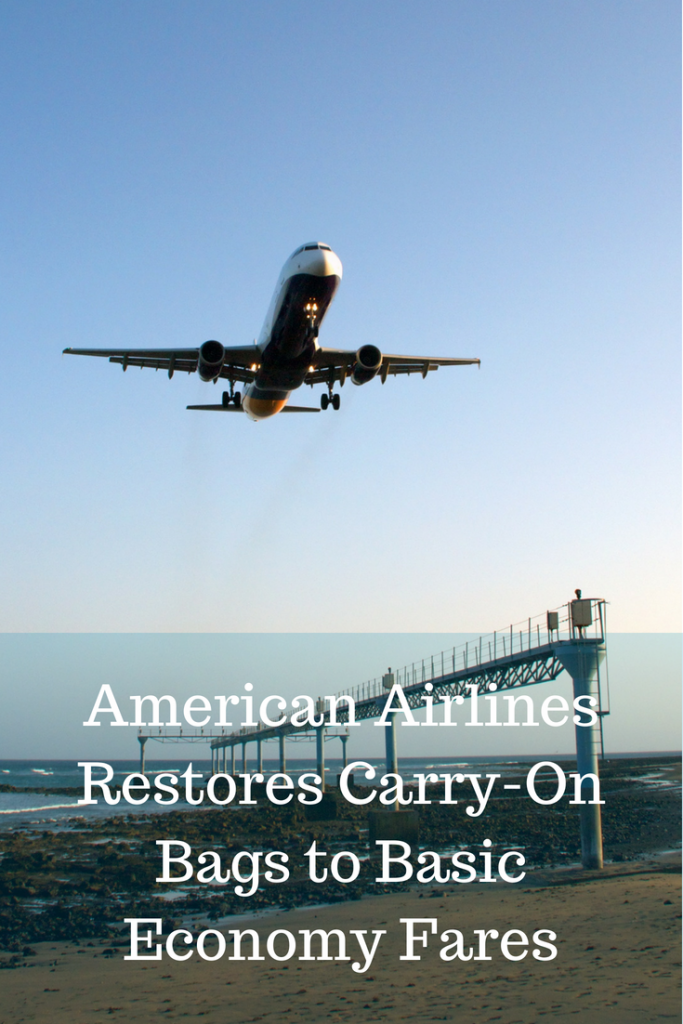 carry on luggage american airlines basic economy