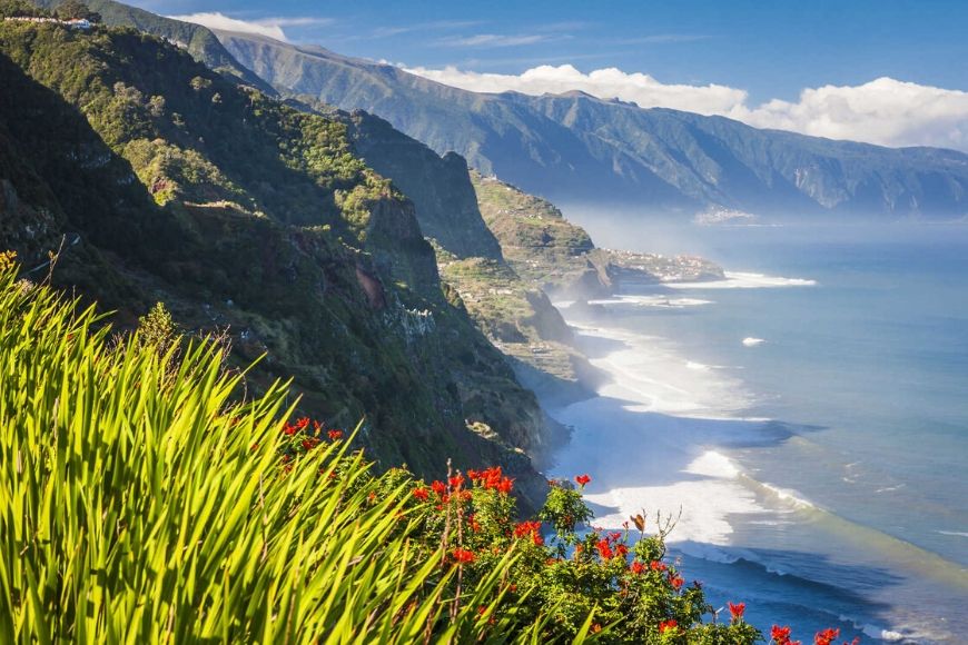 Excursión a pie por Madeira, Portugal