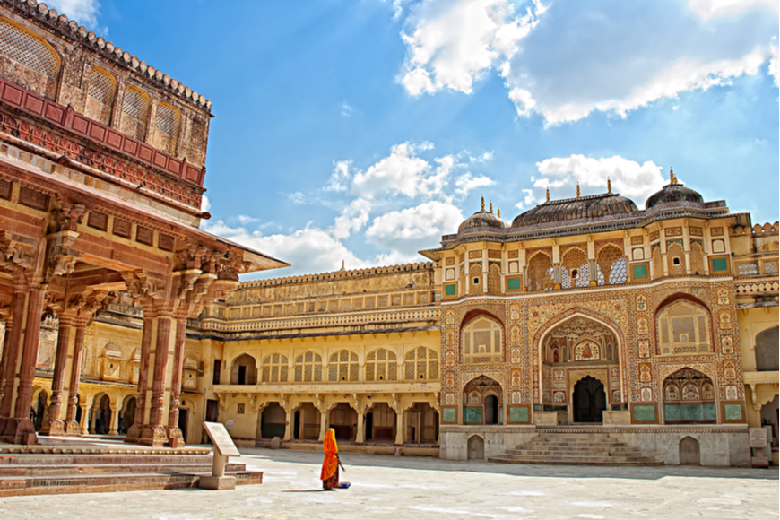 Amber Fort Jaipur India（アンバーフォート ジャイプール インド）。