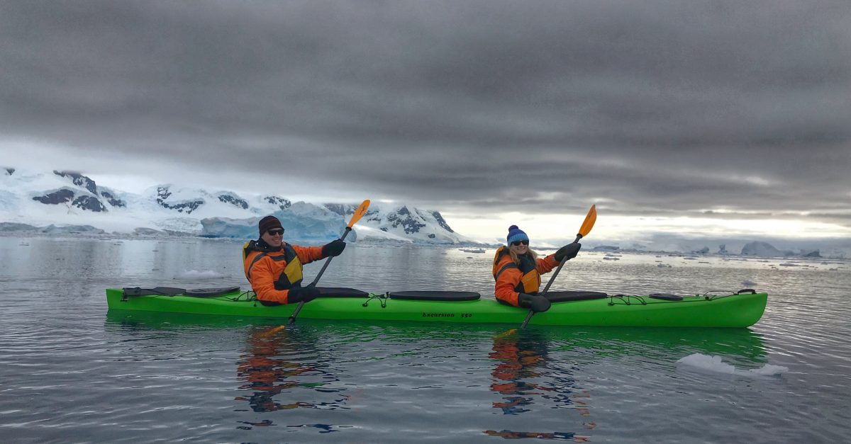 Kayaking in Antarctica