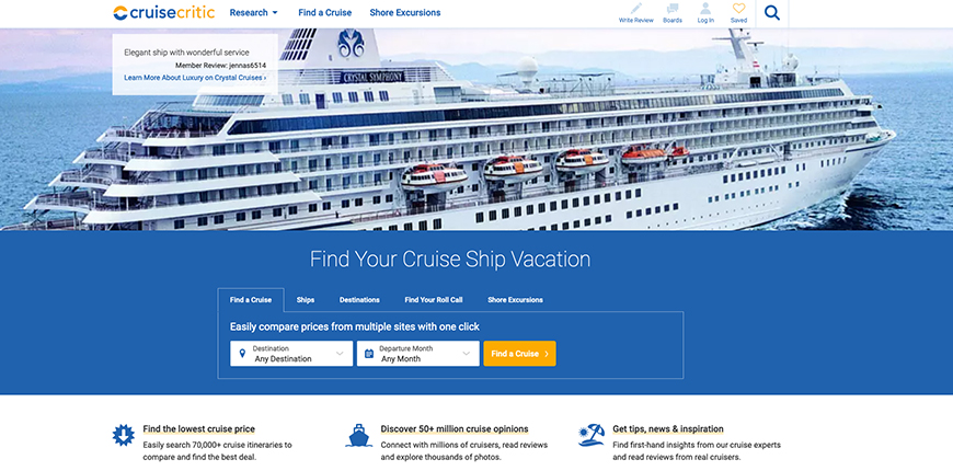 cruise booking online