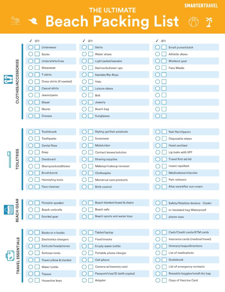 The Essential Beach Packing List (and Downloadable Checklist)