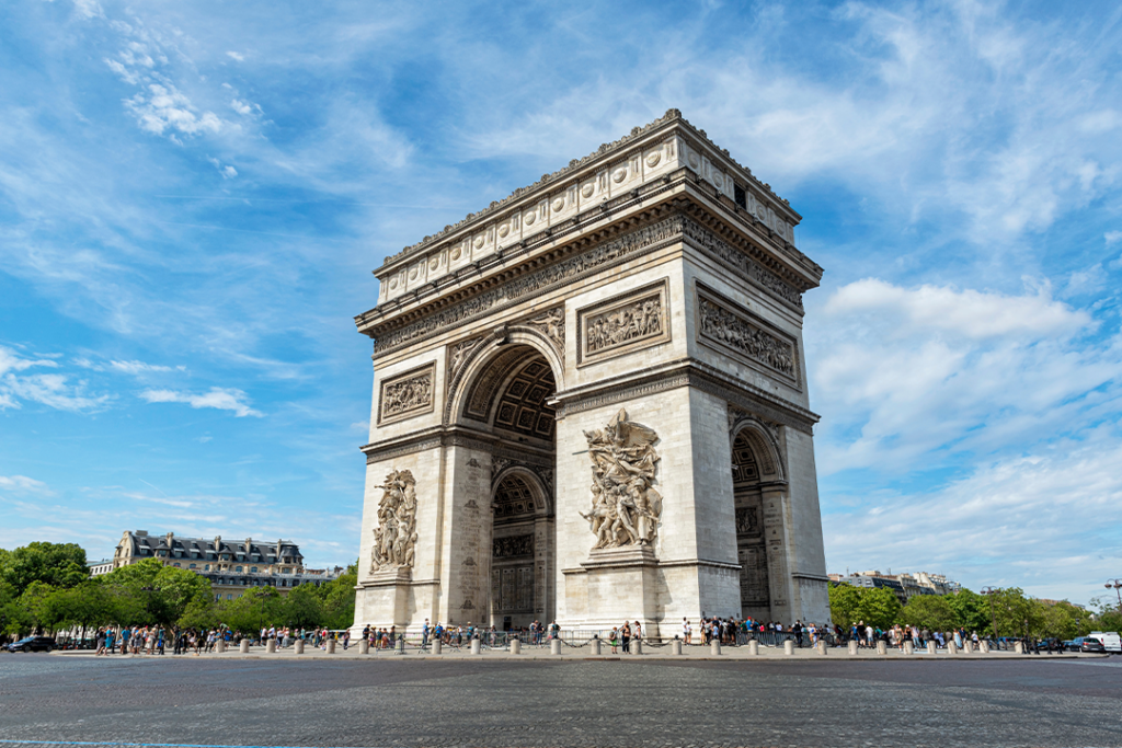 Paris Arc de Triomphe View - Majestic Structure