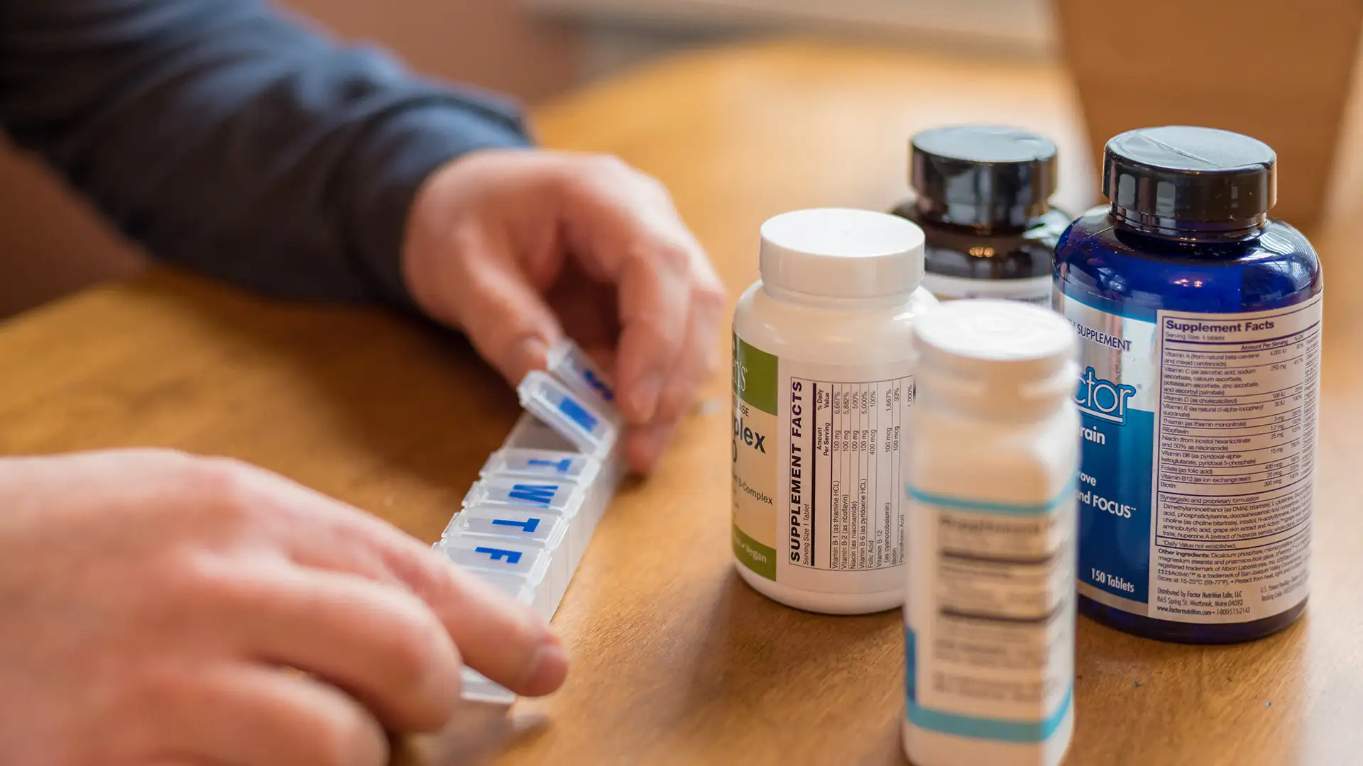 homework: Etceteras: vitamin bottle organization