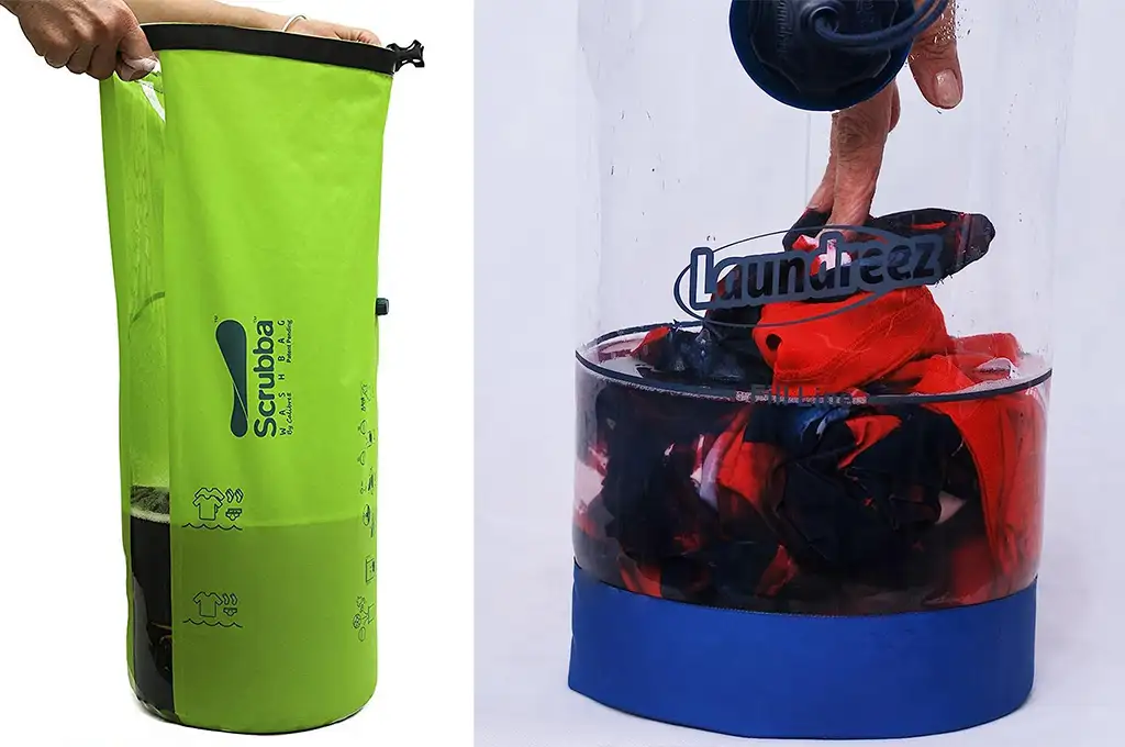 The Scrubba wash bag, a portable mini washing machine - Plastics